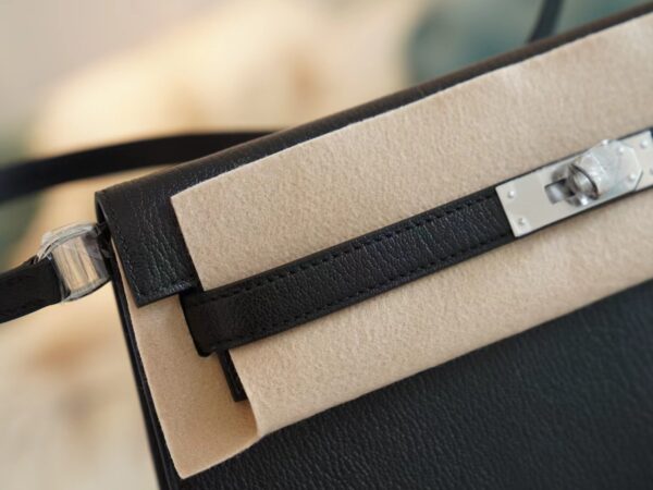 Canada Ottawa Hermes Kelly Elan Chevre Leather 89 Noir Silver Hardware