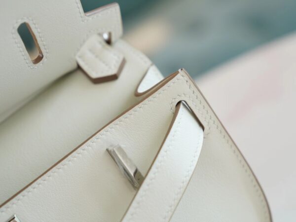 Hermes Factory Jypsiere Mini 23CM Swift 0T Mushroom Silver Hardware