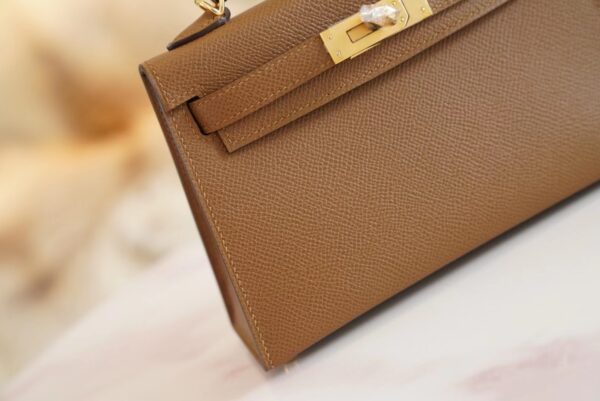 GPCMode Factory Hermes 3G Alezan Mini Kelly19CM Epsom Leather Gold Hardware