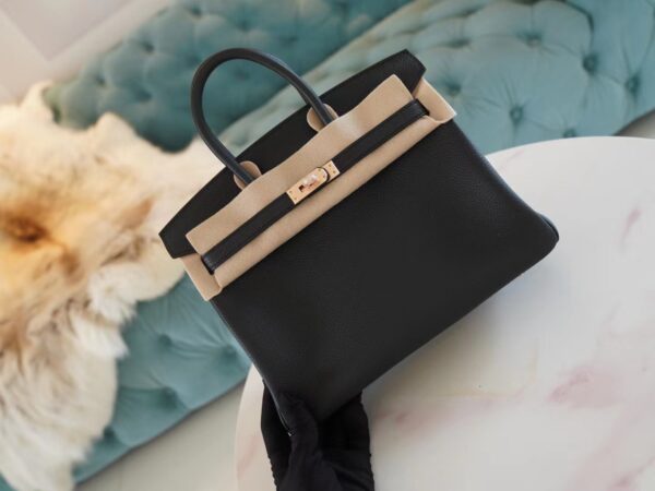 GPCMode Factory Hermes Birkin25CM CK89 Nior Togo Leather Rose Gold Hardware