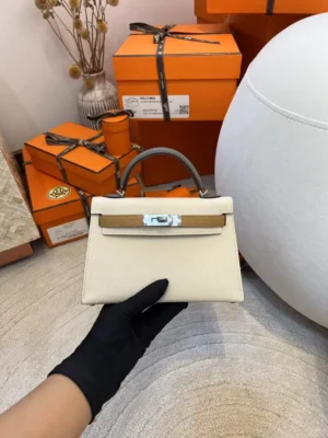 6638b753eaa640e-jpg Hong Kong Hermes Mini Kelly 19CM Epsom Three Colors Silver Hardware