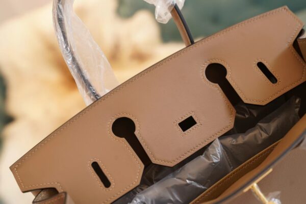 GPCMode Hermes D0 Beige De Weimer Jonathan Leather Birkin30CM Gold Hardware