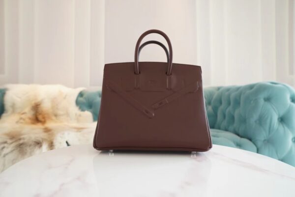 Full Handmade Hermes Birkin25CM Shadow 0G Rouge Sellier Swift Leather Women’s Bag