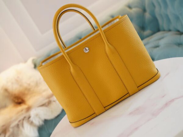 GPCMode Factory Hermes Garden Party30CM 9D Amber Negonda Leather Silver Hardware