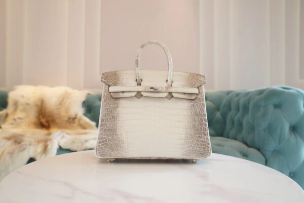 Full Handmade Hermes Himalaya HCP Niloticus Crocodile Birkin25CM Silver Hardware