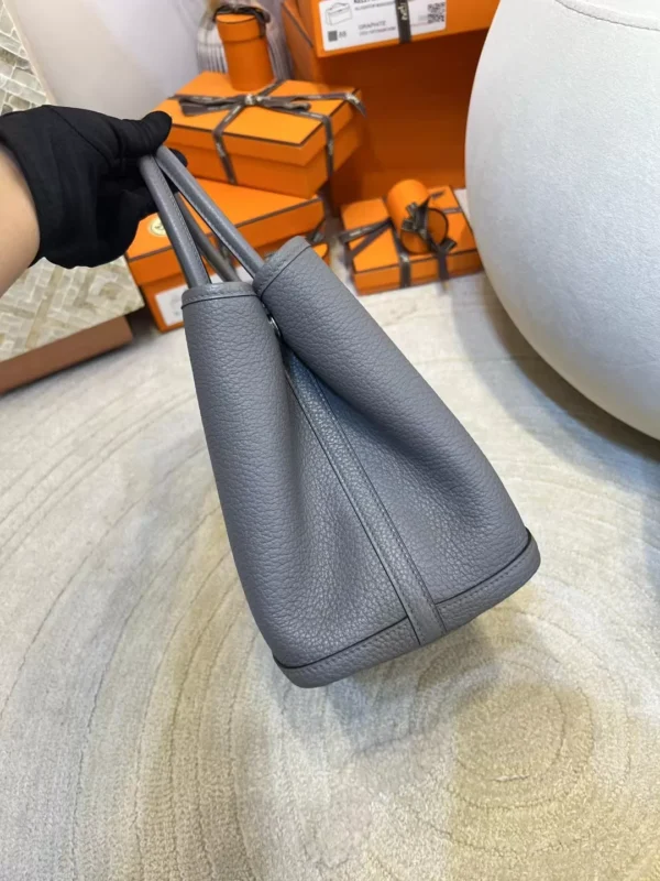 Hermes Garden Party 30CM 8F Etain Negonda Silver Hardware