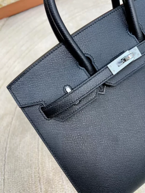 Australia Sydney Birkin Sellier 25CM 89 Noir Epsom Leather Silver Hardware