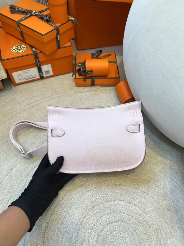 Handmade Hermes Jypsiere Mini 23CM 09 Mauve Pale Evercolor Silver Hardware