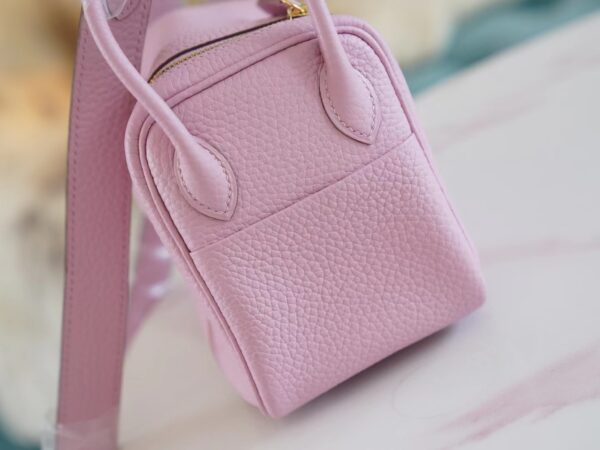 Discount Hermes X9 Mauve Sylyestre Chevre Leather Mini Lindy19CM Gold Hardware