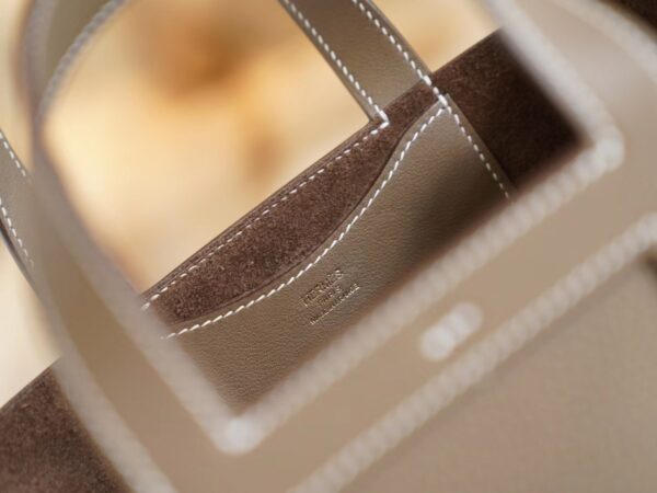 GPCMode Hermes In The Loop18CM CK18 Etoupe Clemence Leather Gold Hardware