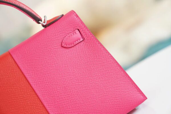 GPCMode Hermes Mini Kelly II 19CM Three Colors Epsom Leather Silver Hardware