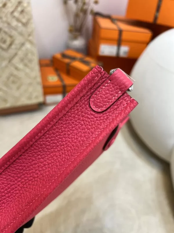 Full Handmade Clemence Leather T5 Rose Jaipur Mini Evelyne 16CM Silver Hardware