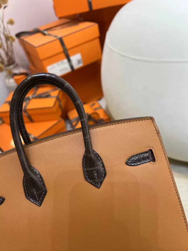Hermes Birkin Faubourg 20CM 37 Gold Four Leathers Silver Hardware