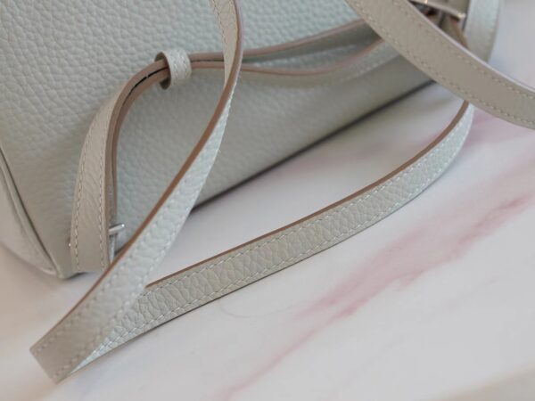 Hong Kong Hermes Kelly Ado 22cm Clemence 80 Gris Pearl Silver Hardware