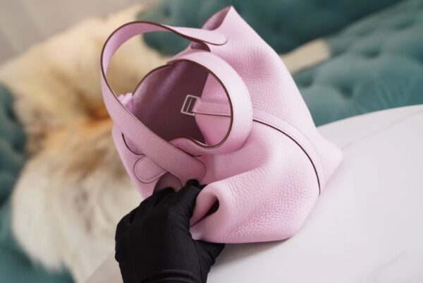 GPCMode Factory Hermes Picotin18CM X9 Mauve Sylyestre Clemence Leather Silver Hardware
