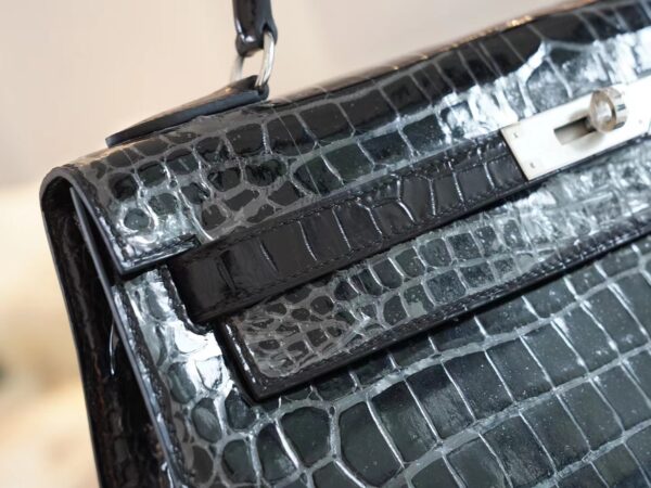 GPCMode Factory Hermes HCP Shiny Porosus Kelly Sellier 32CM CK89 Nior