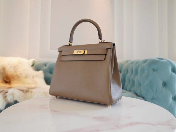 GPCMode Hermes Kelly Bag28CM D0 Berge de Weimer Evercolor Leather Gold Hardware