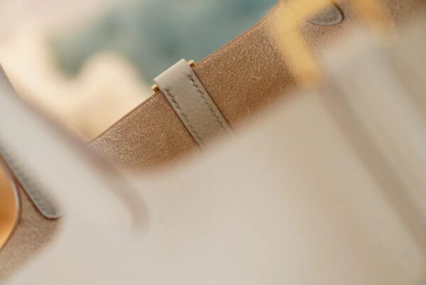 GPCMode Hermes C80 Gris Pearl Clemence Leather Picotin18CM Gold Hardware