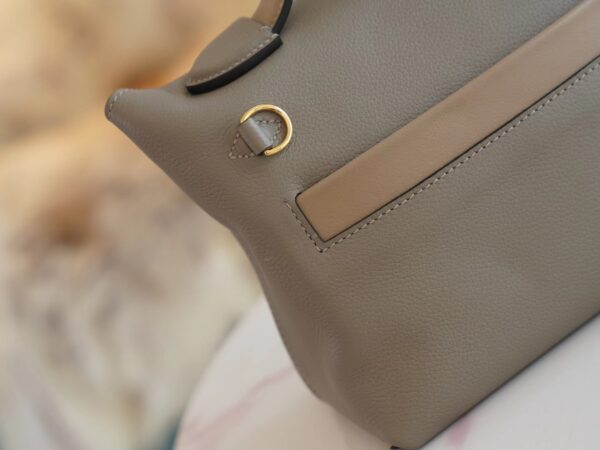 Fashion Hermes Beige De Weimer / Etoupe Mini Kelly 2424 Evercolor Gold Hardware