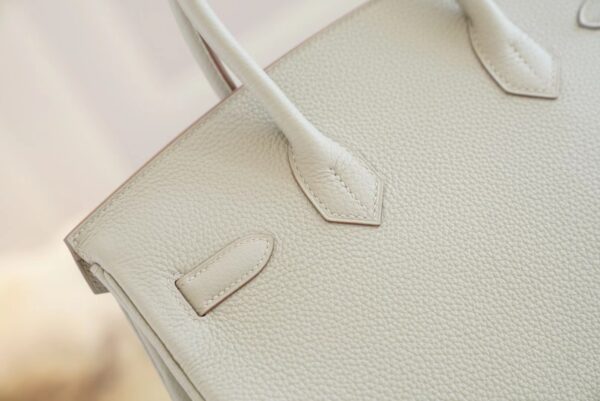 GPCMode Hermes Birkin Bag30CM C80 Gris Pearl Togo Leather Silver Hardware