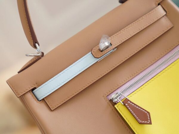 GPCMode Hermes Kelly25CM Colormatic Three Colors Swift Leather Silver Hardware
