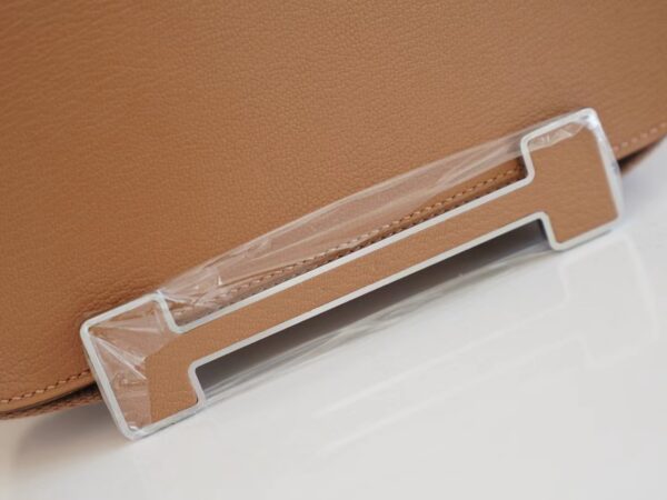 Hermes Factory Geta Bag 20CM Chevre Mysore 2J Quebracho Silver Hardware
