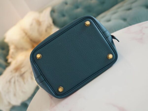 Australia Canberra Hermes Picotin 18CM Clemence W0 Vert Bosphore Gold Hardware