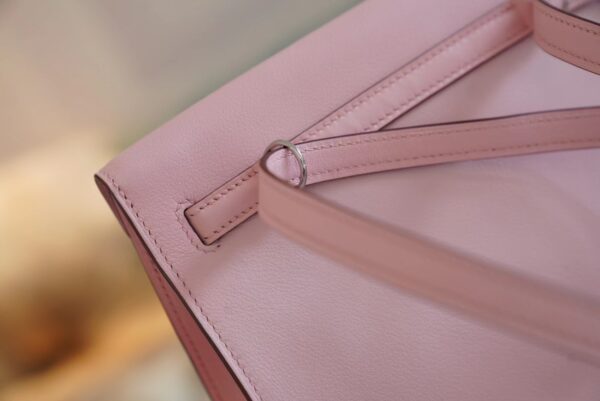 GPCMode Hermes Kelly Danse 22CM 3Q Rose Sakura Swift Leather Silver Hardware