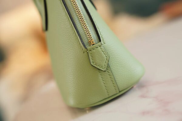 GPCMode Hermes Mini Bolide18CM 3I Vert Criquet Evercolor Leather Gold Hardware