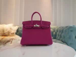 891d6266d5bef61 GPCMode Hermes L3 Rose Purple Togo Birkin 25CM Tote Bag Silver Hardware