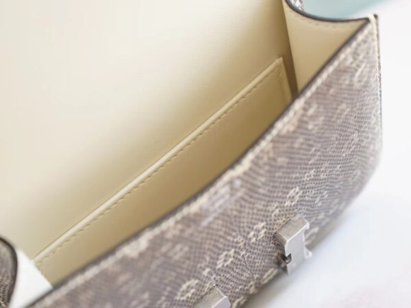 Full Handmade GPCMode Hermes Constance14cm Ombre Lizard Skin Silver Hardware