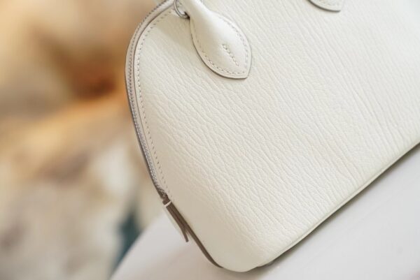 New Arrival Hermes Mushroom Chevre Leather Mini Bolide 18CM Silver Hardware