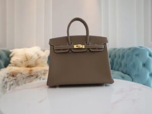 8b76b3c12c31801 GPCMode Factory Hermes CK18 Etoupe Togo Birkin 25CM Gold Hardware