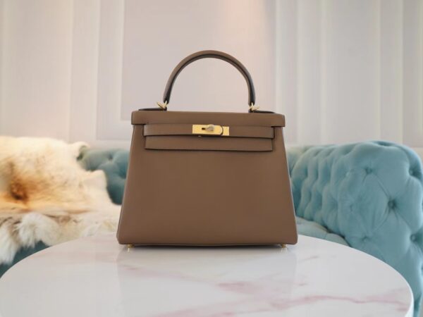 GPCMode Hermes Kelly Bag28CM D0 Berge de Weimer Evercolor Leather Gold Hardware