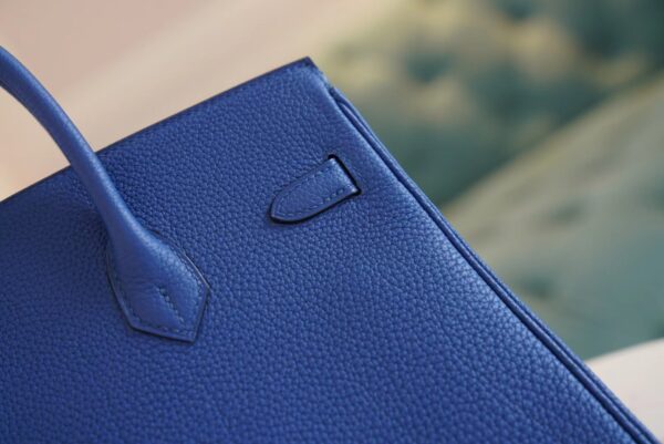 New Arrival Hermes 71 Blue France Togo Leather Birkin25CM Silver Hardware