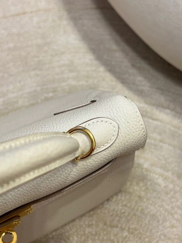 Hong Kong Hermes Kelly 25CM Togo Leather CK10 Craie Gold Hardware