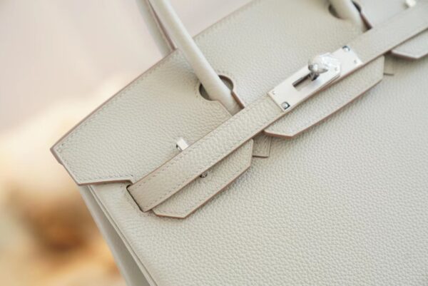GPCMode Hermes Birkin Bag30CM C80 Gris Pearl Togo Leather Silver Hardware