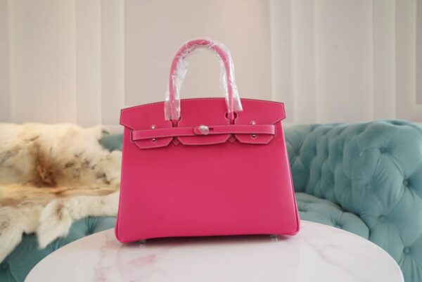 GPCMode Factory Hermes Birkin30CM E5 Rose Tyrien Epsom Leather Silver Hardware