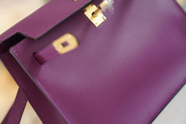 【GPCMode】Handmade Hermes Kelly Danse 22CM P9 Anemone Evercolor Leather