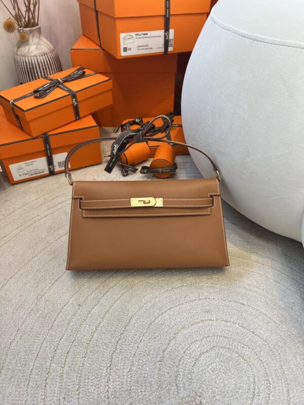 Hermes Kelly Elan Shoulder Bag 37 Gold Madame Leather Gold Hardware