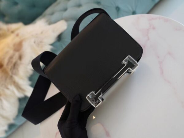 Hermes Bag Price Geta 20CM Chevre Mysore 89 Noir Silver Hardware