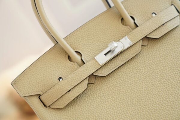 Full Handmade S2 Gris Trench Togo Leather Birkin30CM Silver Hardware