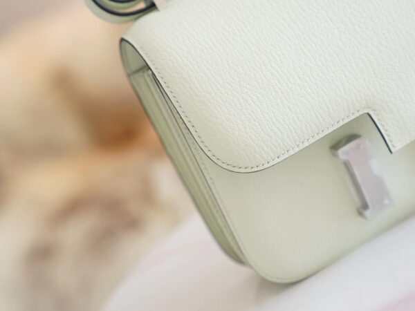 New Arrival Hermes 0S Vert Fizz Chevre Leather Constance19CM Shoulder Bag