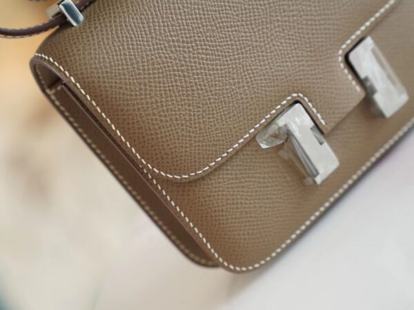 GPCMode Hermes C18 Gris Etoupe Epsom Leather Constance14cm Silver Hardware