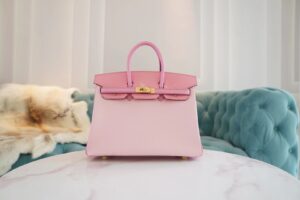 GPCMode Factory Hermes Tri-colors Chevre Leather Birkin25CM Gold Hardware