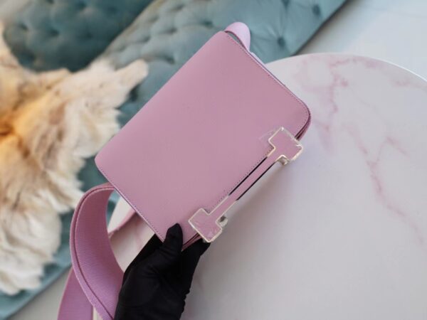 Hermes Bag Price Geta 20CM Chevre Mysore X9 Mauve Sylvestre Silver Hardware