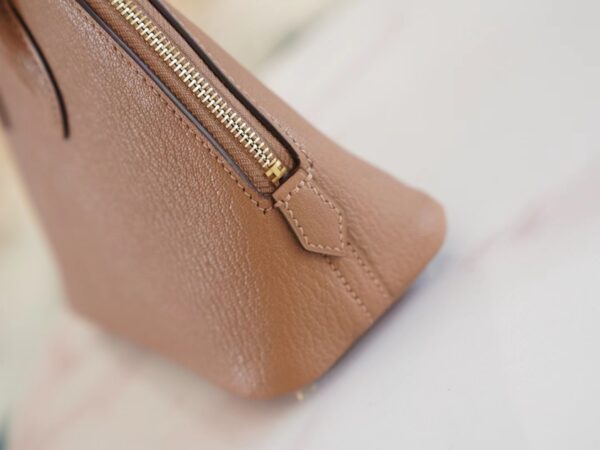 New Arrival GPCMode Hermes Mini Bolide18CM 2J Quebracho Chevre Leather Gold Hardware