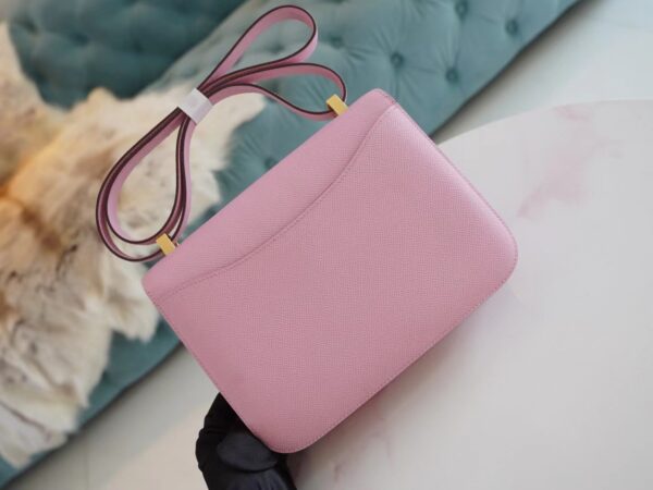 Wholesale Hermes Epsom Constance 24CM With Mirror X9 Mauve Sylvestre