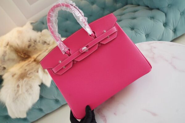 GPCMode Factory Hermes Birkin30CM E5 Rose Tyrien Epsom Leather Silver Hardware