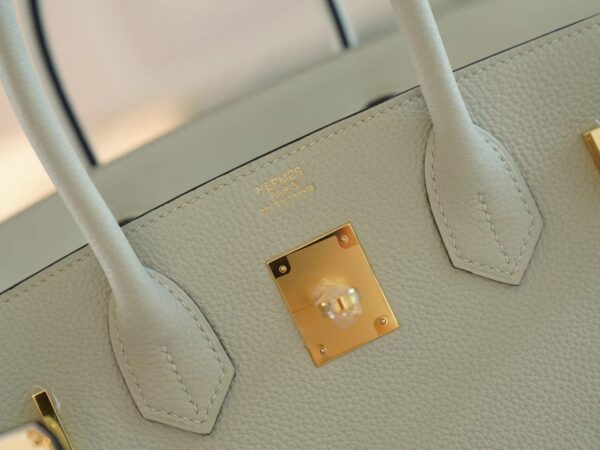 GPCMode Hermes Factory Birkin 30CM 0W Gris Neve Togo Leather Gold Hardware